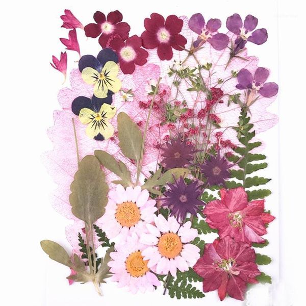 

2020 pressed flower combination pink color for cell phone decoration ent 116pcs1