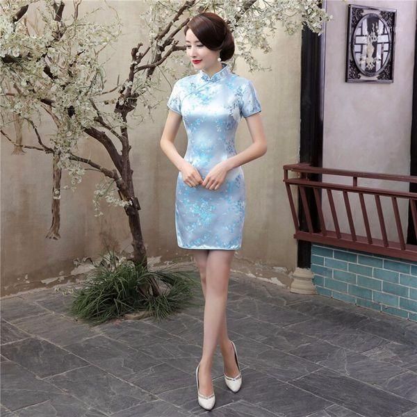 

plus size 3xl 4xl 5xl 6xl mini cheongsam navy blue vintage chinese style womens qipao dress short vestido s  l xl xxl1, Red