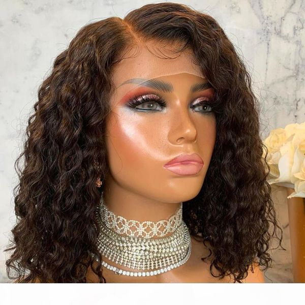 

blonde 13x4 lace front human hair wigs with baby hair remy wavy bleach knots 360 frontal blonde curly full lace wigs, Black;brown