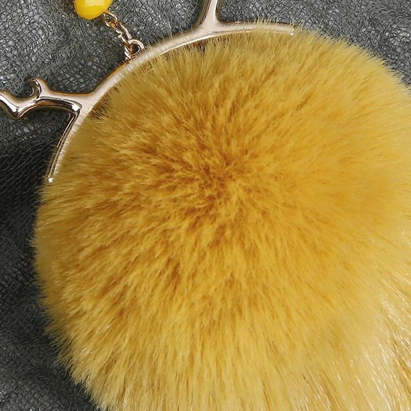 

1pcs fashion plush ball keychain diy jewelry curtain garments decorative accessories key chain handbag pendant craft tassels h jllclm