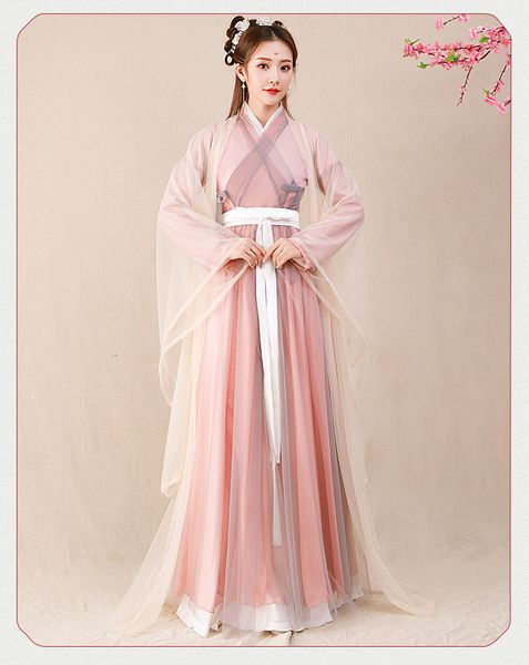 

new ancient costume hanfu female chinese style super fairy skirt elegant classical dance costume dress cosplay dresses, Black;red