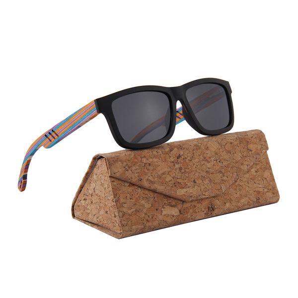 

new trendy cat.3 uv400 coloful bulk wood sunglasses