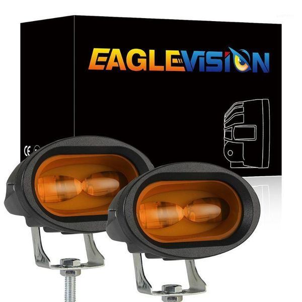 

2pcs oval led car working lamp auxiliary lighting spotlight for off-road vehicle motorbike styling 12/24v 4inch 20w 2000lm 6000k1