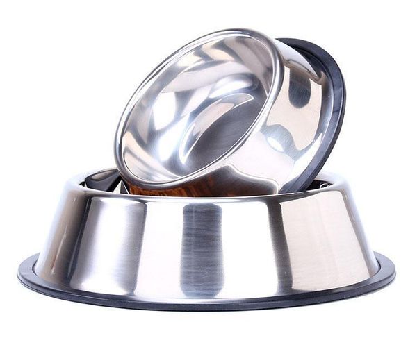 

candy color dog bowls мультфильм из нержавеющей стали собака чаша для домашних животных файлетки кошка собаки пищевые вода корма чаша pet do