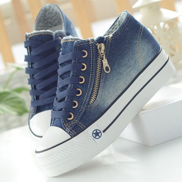 

fashion women sneakers casual vulcanize shoes tenis feminino comfy canvas shoes ladies lace up trainers women zapatos mujer y200424, Black