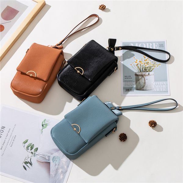 

mobile phone bag female messenger 2020 new fashion multifunctional mobile phone small bag western style portable autumn and winter bag mobil, Red;black