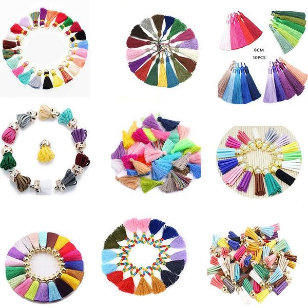 

mixed color tassel 10 50pcs sets diy accessiories silk tassels for curtain and cloth home decoration muliti style accessiories h jllkgr