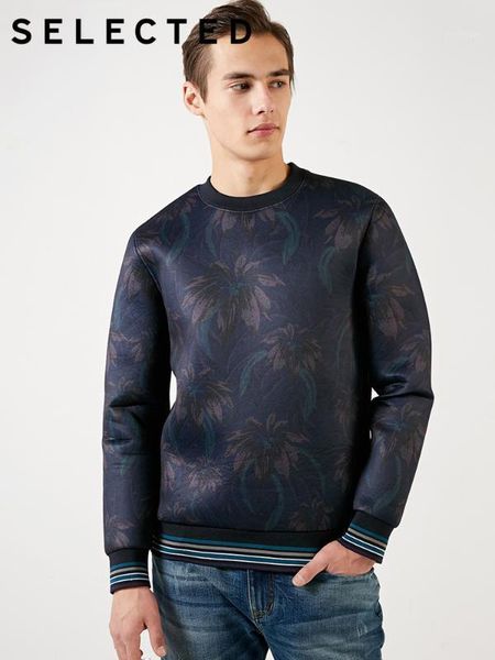 

men's autumn round neckline printed space cotton sweatshirt c|41914d5291, Black