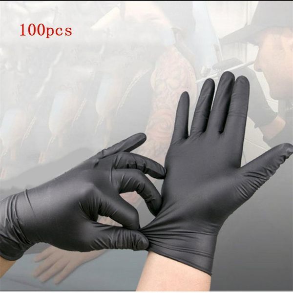 

factoryt9i2wholesale tattoo black disposable beauty care 100pcs nitrile latex-laboratory gloves tattoo#g2