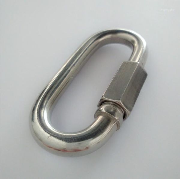 

wholesale-5pcs/lot 304 stainless steel m3.5 stainless steel quick links snap hook climbing safety snap hook with locking screw1