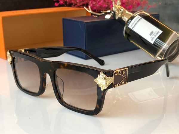 

z1260e designer sunglasses for men fashion square simple uv 400 lens coating mirror lens color plated frame come with package 1260, White;black