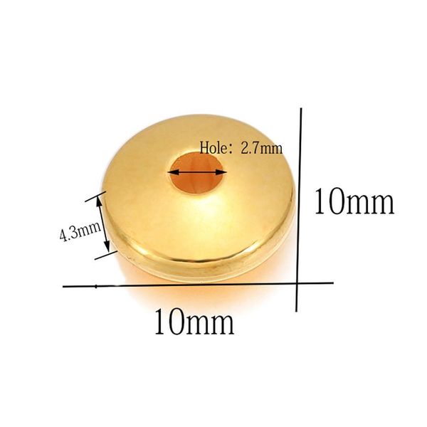 

100 шт. лот золотой родий плоский круглый прокладки ccb пластиковые бусины spacer свободно шарм шарм для diy ювелирных изделий приготовления