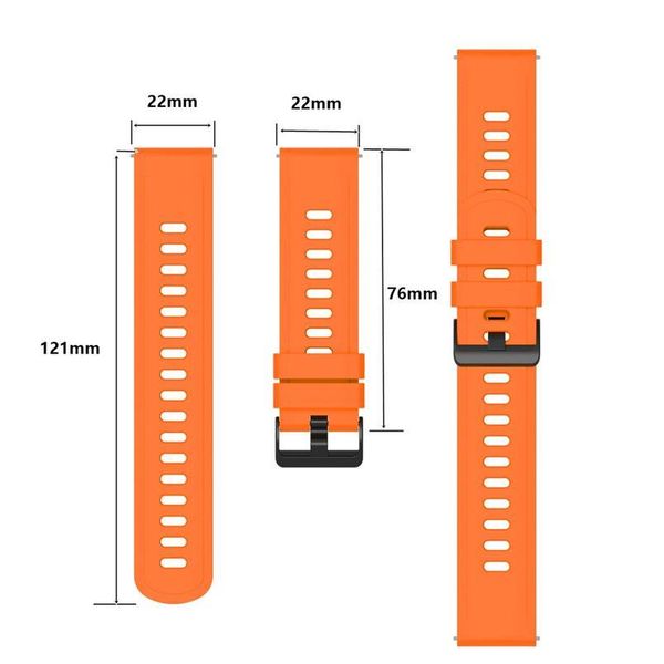 

22mm sport sile band for huawei watch gt gt 2 46mm wrist strap bracelet for samsung galaxy watch 46mm gear qylnci, Black;brown