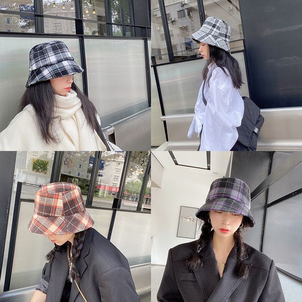 

autumn and winter 2020 new fisherman's hat for women klwe, Blue;gray
