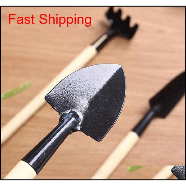 

home-grown mini digging suits home gardening tool rake shovel set balcony three-piece wood handle shovel rake garden t qylmci mj_bag