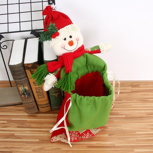 

christmas decorations merry candy bags for children gift storage bag pouch xmas pendant ornaments wall door hanging year adornment natal1