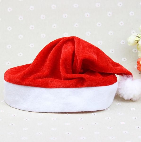 

children's christmas gift santa claus hat baby universal thick gold velvet christmas holiday party supplies new year gift wmtypo