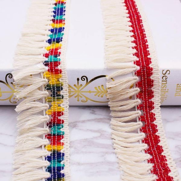 

10yards diy accessories tassel fringe cotton thread lace bohemian tassel trimming fringes for sewing clothes curtains decoration h jllrol