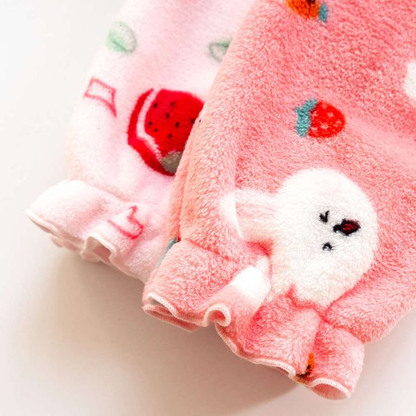 

2020 home cuhk girls' flannel pants winter children's pajamas 1760 bcnf, Blue;red