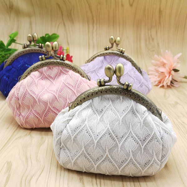 

creative coin bag mini kawaii girl storage bag dacron luxury purse, Red;black