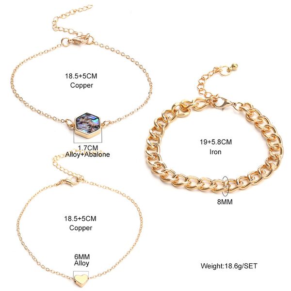 

bohemian charm natural stone bracelets beaded heart set for women men fashion handmade gold chain world map pendant bracelet jewelry gift, Black