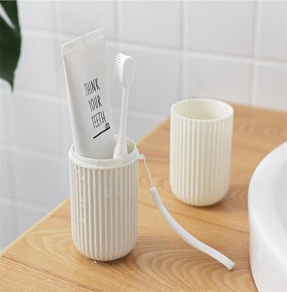 

bath accessory set travel toothbrush box organizer dust-proof tooth brush hiolder case storage bathroom accessories