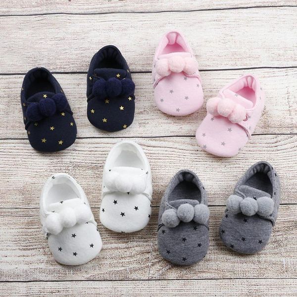 

first walkers born boys girls toddler shoes warm comfortable convenient practical stylish sponge sole round ball design non-slip boots
