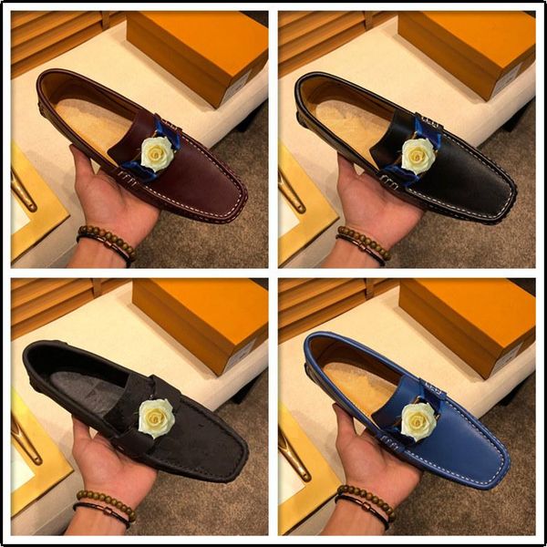 

q5 brand genuine leather men shoes fashion casual shoes breathable men flats loafers men's driving shoes zapatos hombre big size 46 11, Black