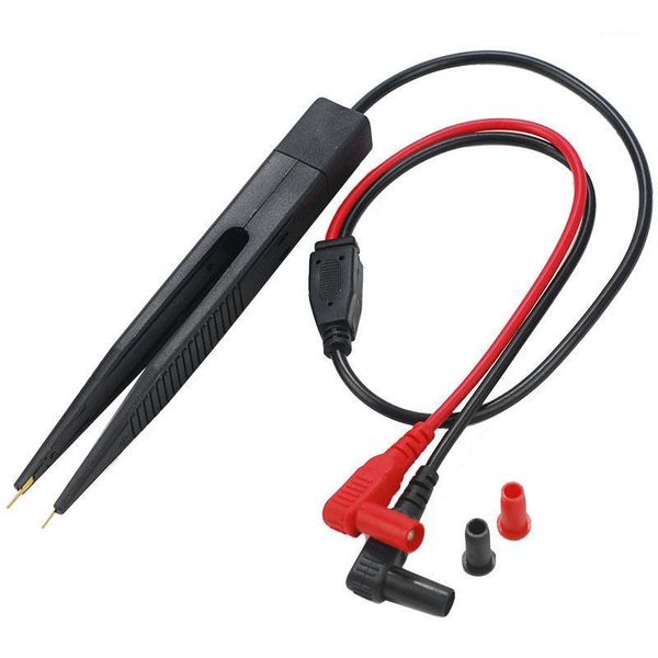 

250v smd inductor test clip probe tweezers for digital multimeter ic components measure capacitance voltage resistance1