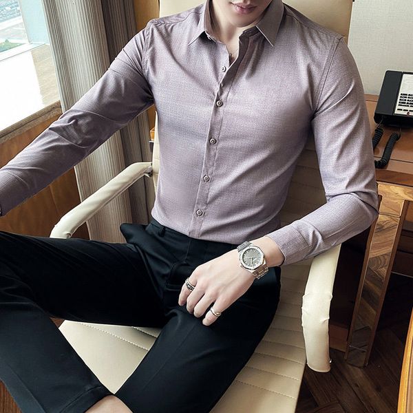 

2021 men's autumn new pure thin pretty shirt male clothing 22y6, White;black