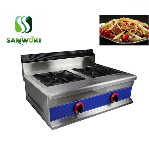 

commercial double head lpg gas/natural gas heating stove gas type boilor cooker machine heating oven hearth1