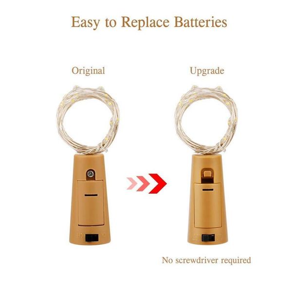 

string led wine bottle with cork 20 led bottle lights battery cork for party wedding christmas halloween bar decor warm white swy bbyfmt