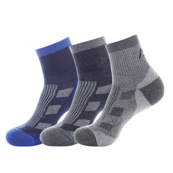 

brand 2 pairs/lots breathable comfort short socks mens quick-drying sock 3 colors, Black