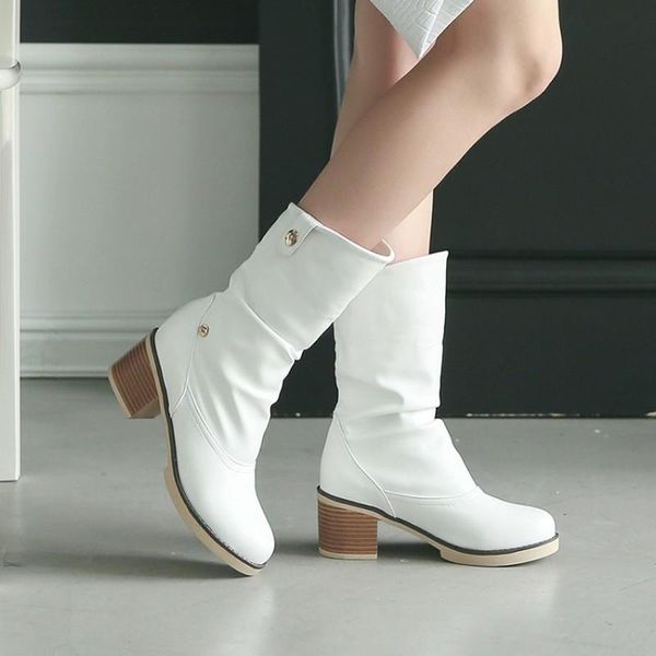 

boots waterproof women's leather snow thick heel with round head short boot ladies warm fur suede wedge ankle women maziao, Black