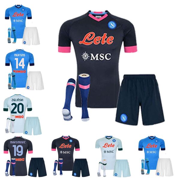 

марадона футбол 4-й майки наполи 20 21 четвертый кулибалы осимхну insigne insigne mertens неаполь для взрослых + детский комплект футбол фут, Black;yellow