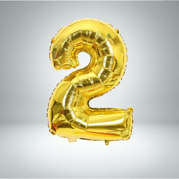 

32inch number aluminum foil balloons rose gold silver digit figure balloon child birthday wedding decor party supplies