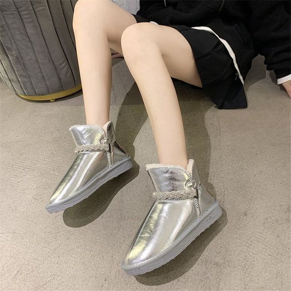 

2021 new beautiful soft teddy boots snowshoes winter fashion feminine flat-black shoes comfortable dropboots shipping xhs5