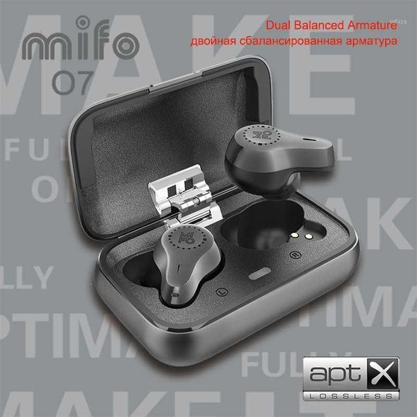 

mifo o7 ipx7 waterproof mini stereo touch wireless earbud bluetooth 5.0 handsupport apt-x for huawe1