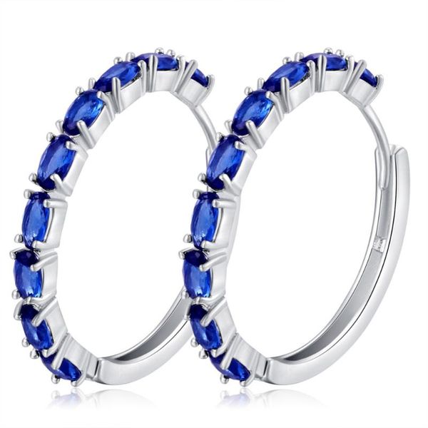 

hoop & huggie alluring briliant marquise clear cz earrings for women 2021 autumn est design, Golden;silver