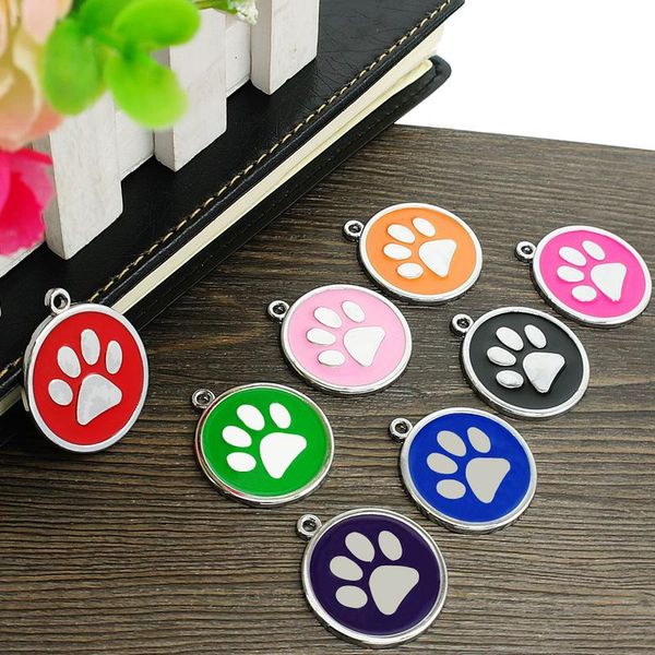 

wholesale 80pcs/lot dog id tags for cat dog personalized pet puppy cat tag customized collar pendant accessories bbyqza