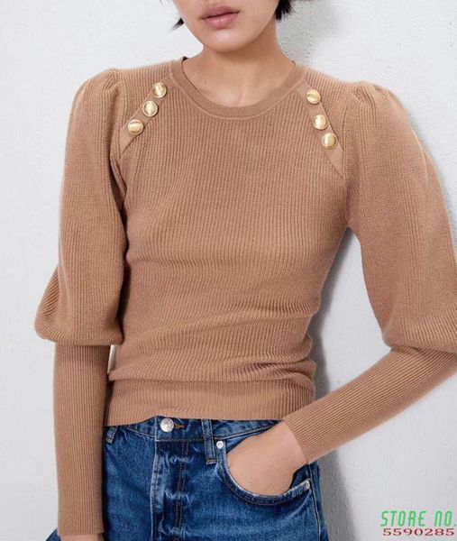 

faux button ribbed women winter autumn sweaters pull femme1, White;black