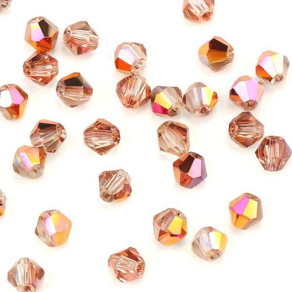 

4mm shiny ab color crystal bicone beads glass jewelry beads loose spacer beads earring bracelet making jewelry accessories diy
