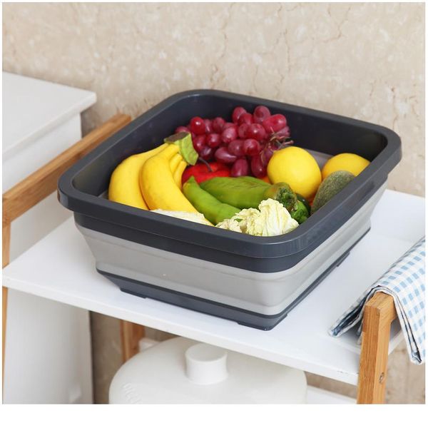 

folding washbasin portable folding bucket fishing camping car wash bucket collapsible bucket washing basin travel cleani bbyiyq