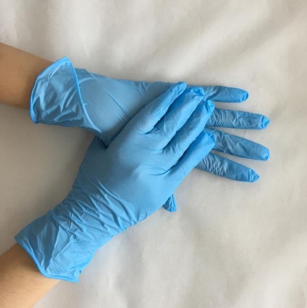 

blue nitrile laboratory rubber boxed latex disposable 100 anti-oil anti-static glovesoutletpf22