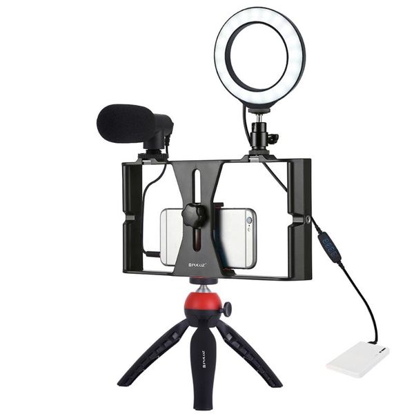 

lighting & studio accessories andoer dimmable selfie led ring fill light with tripod stand stabilizer cell phone holder microphone ringlight