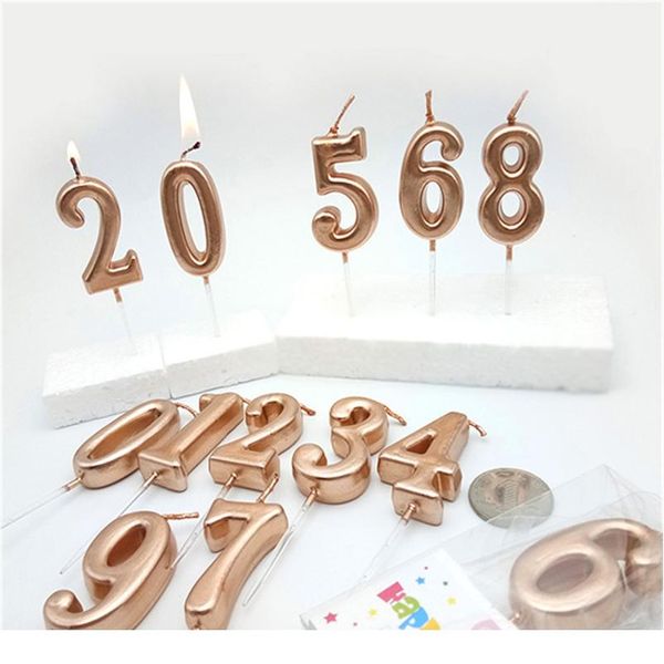 

number 0-9 happy birthday candles on the cake home decoration accessories candle for kids girls boys party cake dec jllmuw