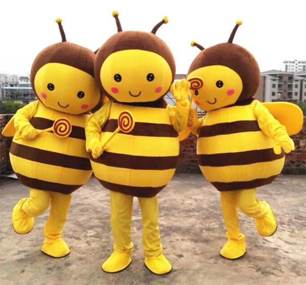 

mascot costumes bee mascot costume yellow bee mascot character costume for halloween party, Red;yellow
