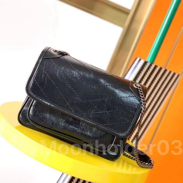 Borsa a mano designer di lusso borsa a tracolla niki borse a tracolla in pelle cerata donna borsa a tracolla Satchel lady vintage design sacoche fashion classic Stripes Turchese