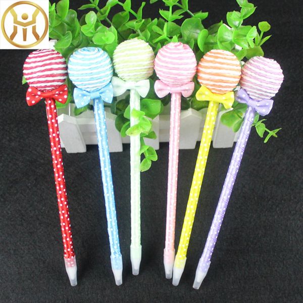 

симпатичные ballipop ballpoint pens для письма kawaii bending ball pen канцтовары офис канетас школьные принадлежности эсколар, Blue;orange