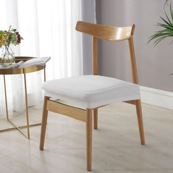

chair covers 6pcs/set modern waterproof solid restaurant kitchen multifunction home jacquard stretch seat dining universal